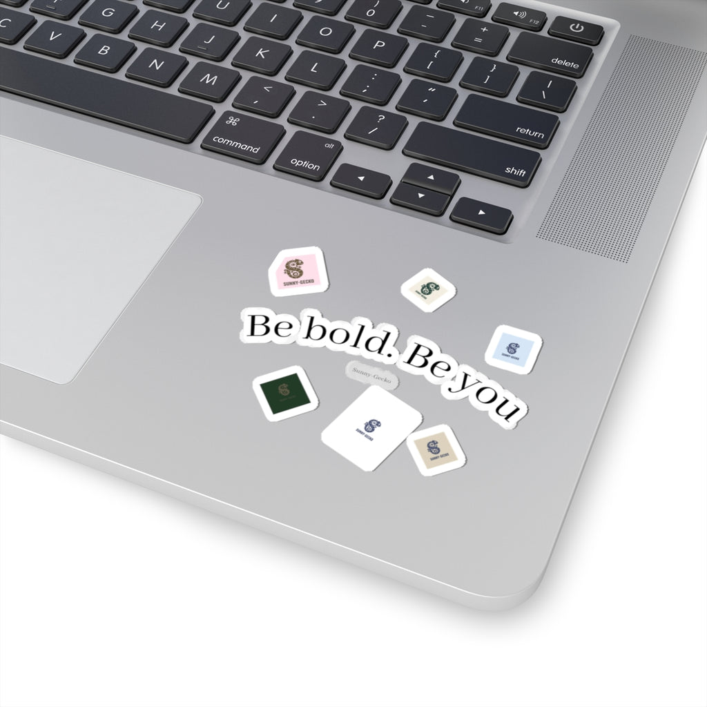 Be bold. Be you Sticker Pack — Inspirational Kiss-Cut Laptop Stickers