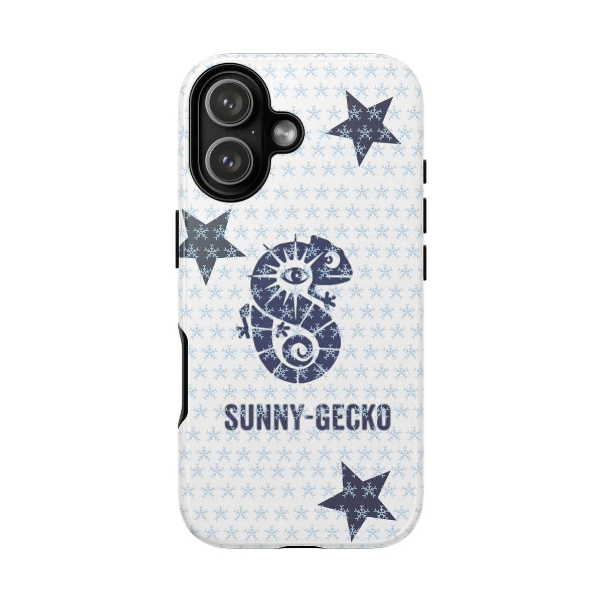 Sunny-Gecko Tough Phone Case – Starry Coastal Protective Cover