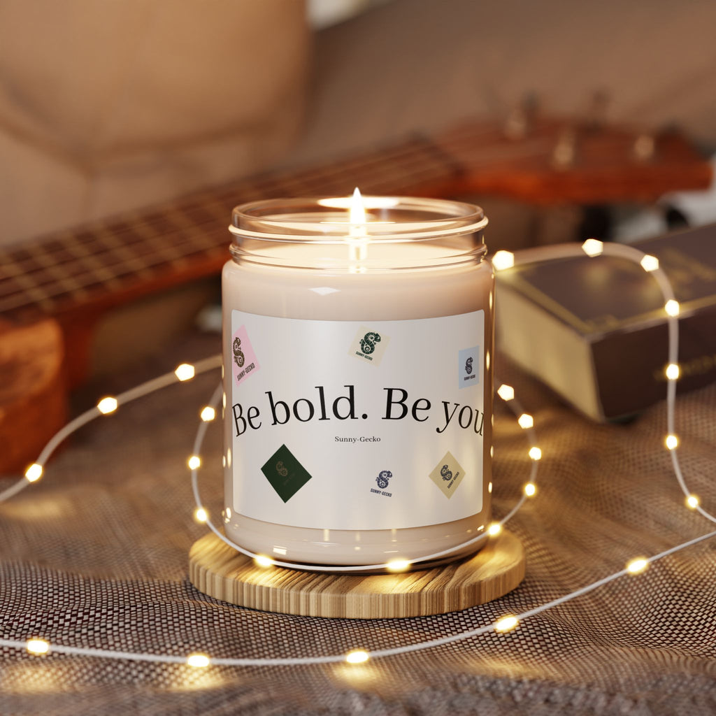 Be Bold. Be You. Scented Soy Candle — 9oz Inspirational Home Fragrance